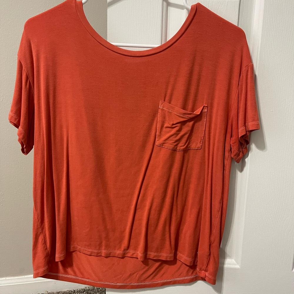 Women's Casual Orange Top